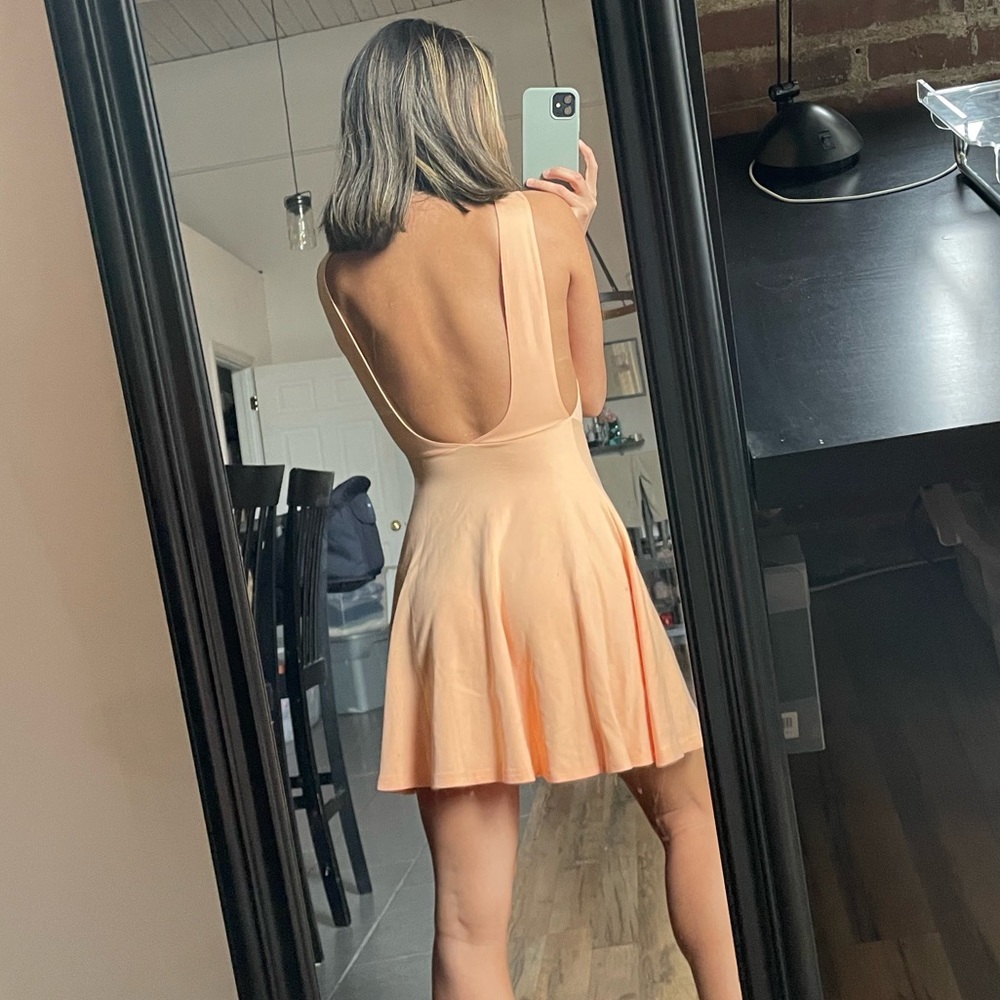 American Apparel A line backless dress XS